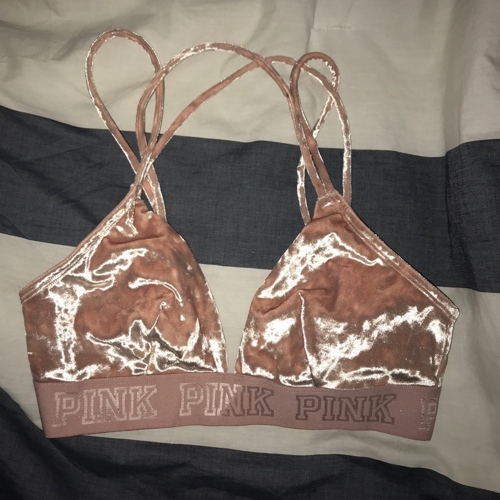PINK Velvet Bralette